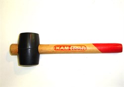 Молоток резиновый 280 г черный KAM-tools - фото 5581