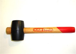 Молоток резиновый 280 г черный KAM-tools